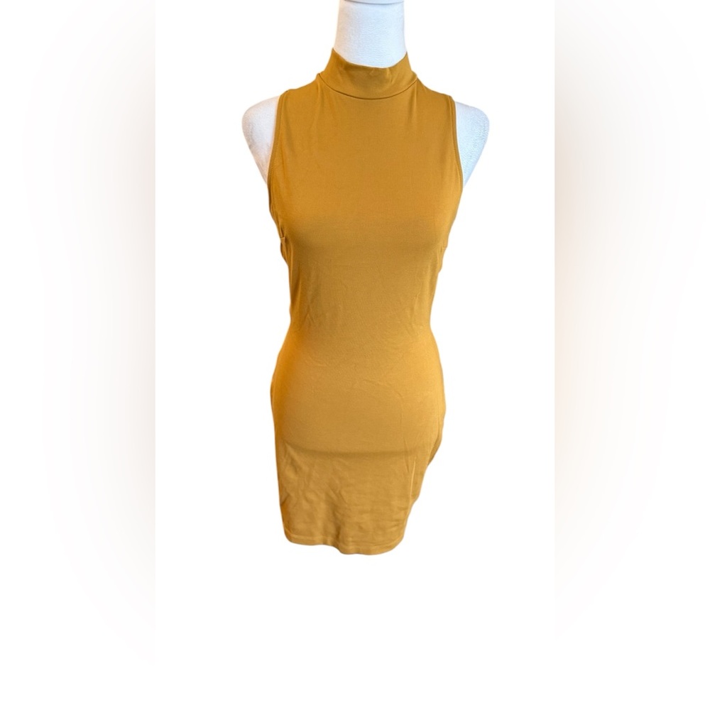Windsor Mini Dress-Mustard